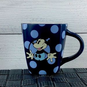Disney‎ Parks blue polka dot Mickey Mouse coffee mug